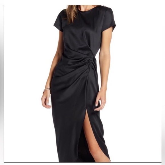 Something Navy green midi dress - Picture 3 of 3